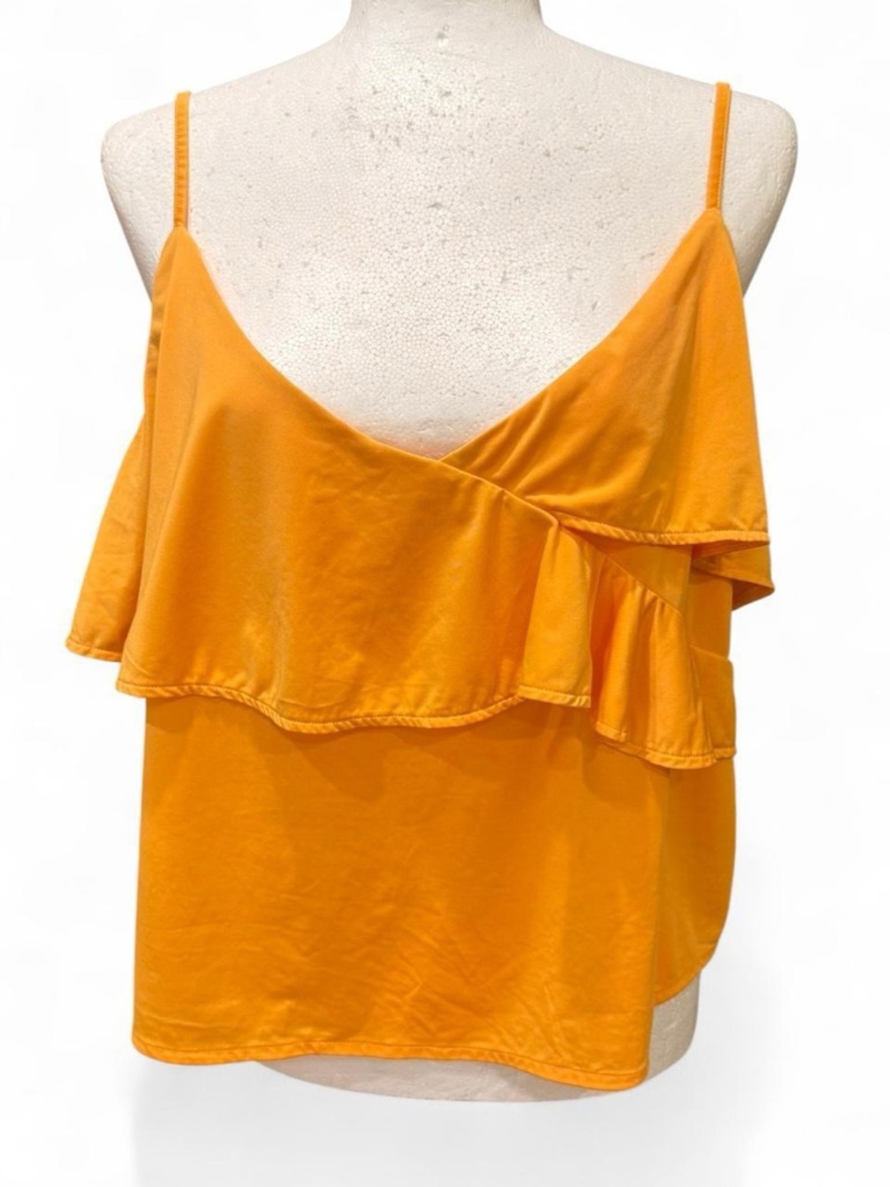 Women's Yellow Ruffle Camisole Top from H&M. Size XL.